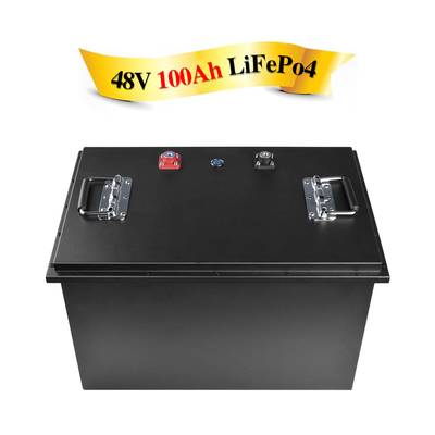 Lithium Ion Battery Pack Waterproof Prismatic Cell Lifepo4 16s 48v Bms 100ah