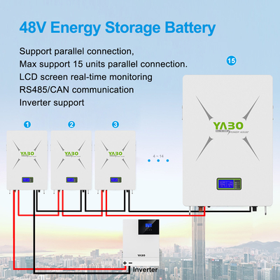 5KWh 3.5KWh 10KWh Lifepo4 Battery Powerwall 48V Monitor Bms Home Solar Power System