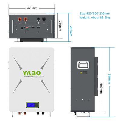 5kw 10kw 12kw Rechargeable Lifepo4 Battery Powerwall Home 51.2v 48v 200ah