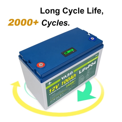 12v 100ah Lithium Iron Lifepo4 Battery BMS Energy Solar Control 12V