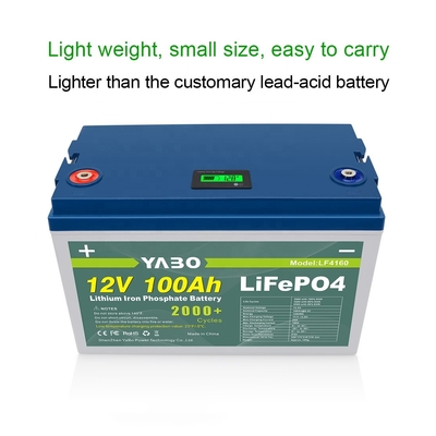 12v 100ah Lithium Iron Lifepo4 Battery BMS Energy Solar Control 12V