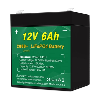 motorcycle 12.8v 12v 6ah Lifepo4 Battery Pack Manufacturers Solar Alarm System