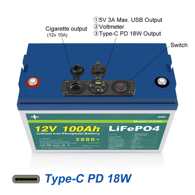 24V 36V 48V 72V 12v 100ah Lifepo4 Battery Pack Built-In BMS Lead Acid Lithium Iron