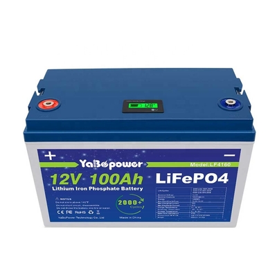 Lifepo4 12v 100ah Lithium Iron Phosphate Battery Pack Electric Bike Golf Carts Boats