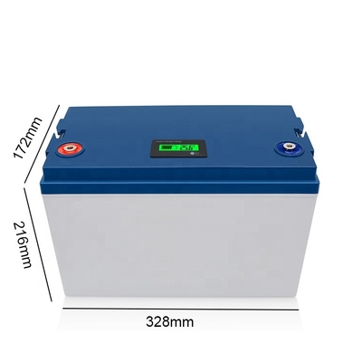YABO Custom Made Rechargeable Solar Boat Lithium Motorcycle Golf Cart RV LiFePO4 Energy Storage Battery 12V 100Ah