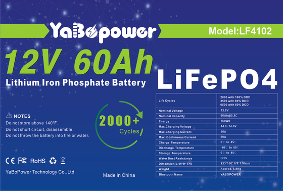 Deep Cycle Lifepo4 Battery 72v 60ah 12v 60ah 40ah 80ah Solar System