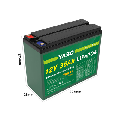 32700 12v 36ah deep cycle lifepo4 battery rechargeable