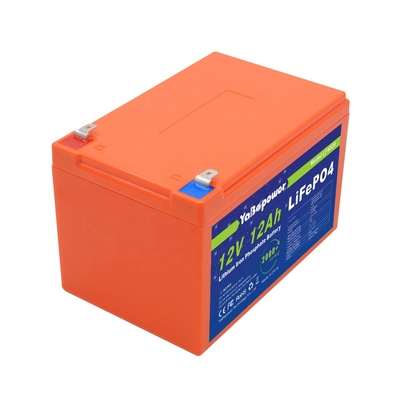 12.8v 12v 12ah Lifepo4 Battery Rechargeable Discharge Current 6A