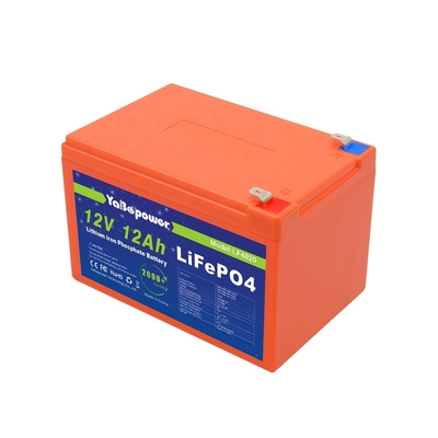 12.8v 12v 12ah Lifepo4 Battery Rechargeable Discharge Current 6A