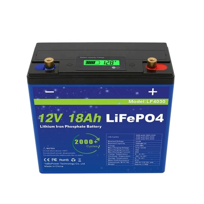 12v 18ah Lifepo4 Battery Lithium Ion Small Discharge Current 9A