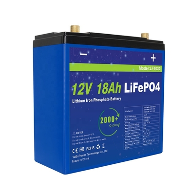 12v 18ah Lifepo4 Battery Lithium Ion Small Discharge Current 9A