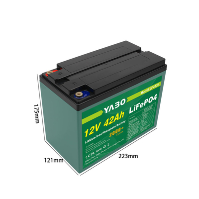 Rv Deep Cycle Lifepo4 Battery 12V 42Ah  2000 Cycles