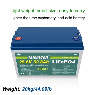 25.6v 52ah 50ah 24v Lifepo4 Deep Cycle Battery Solar 3000 Cycles