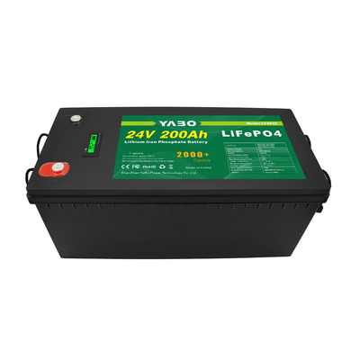 Lifepo4 24v 200ah 24v Lithium Phosphate Battery Deep Cycle Rechargeable Solar