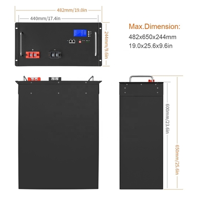 48v Lithium Phosphate Battery Lifepo4 Bms 48v Replace Lead Acid Solar System