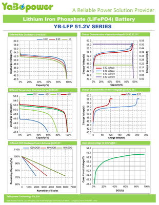 51.2V 48v 100ah Lifepo4 Battery Pack For Inverter
