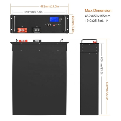 Diy Powerwall Lifepo4 Home Battery BMS 48V 100Ah 200Ah 400Ah