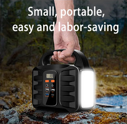 Solar Powered Portable Power Station 220v Ac Outlet 150W 50000mAh Generator Supply