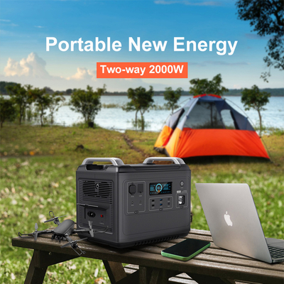 New energy generator MPPT input two-way 2000W quick lifepo4 portable power station 2000w
