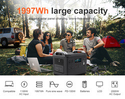 New energy generator MPPT input two-way 2000W quick lifepo4 portable power station 2000w