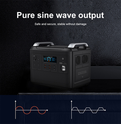 Ups Lithium Portable Power Station Lifepo4 Solar 2000W 1000 Watt Two-Way Quick