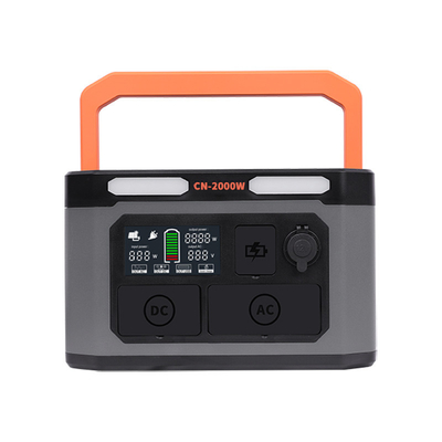 Inverter Lithium Portable Power Station To Run Refrigerator Wireless Charging 2000W