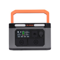 Inverter Lithium Portable Power Station To Run Refrigerator Wireless Charging 2000W