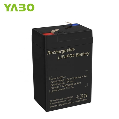 6.4V 4.5Ah 6v 5Ah Deep Cycle LiFePO4 Battery Rechargeable Lighting