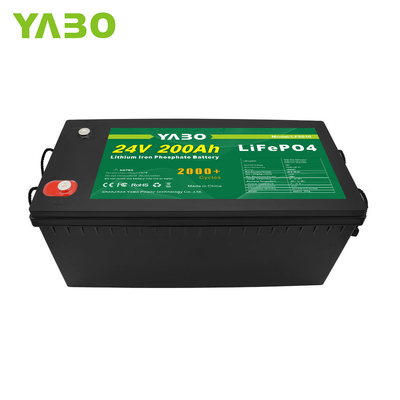 2000 Cycle Life 24V Lifepo4 Battery Cell Solar Lithium Iron Phosphate Battery 200Ah