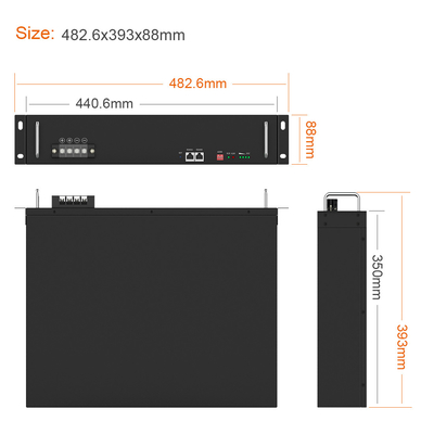 Custom Energy Storage Lithium Ion Batterie 48V 50Ah LiFePO4