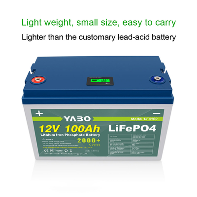 FCC 100ah 12 Volt Lifepo4 Battery M8 Terminal IP55 Plastic Casing