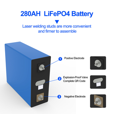 3.2V 280AH Lithium Iron Phosphate Battery Cell - High Capacity and Long-lasting Power Solution