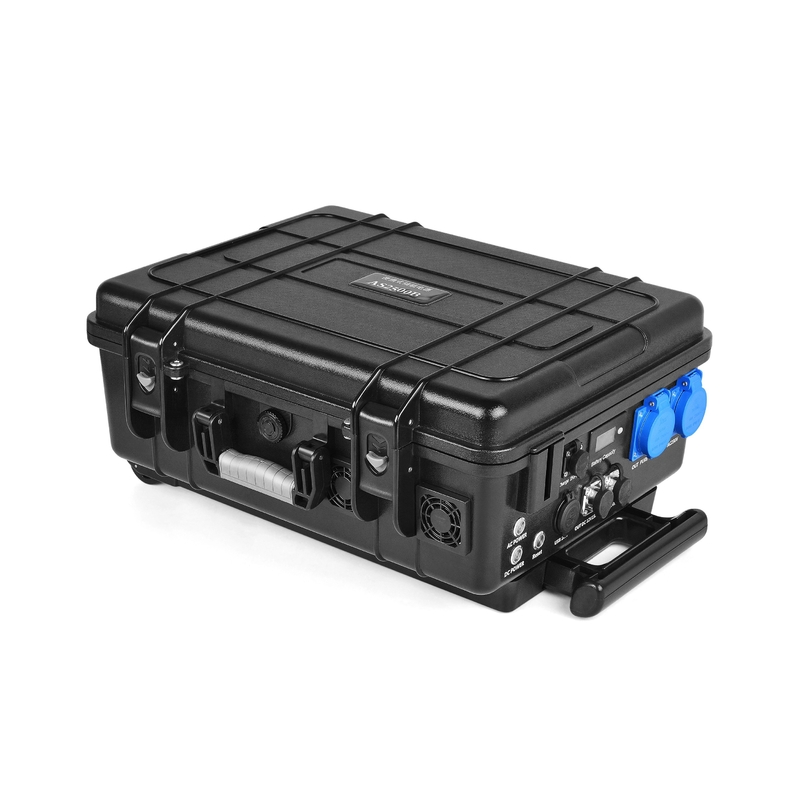 Electric Car Lithium Portable Power Station Bank Trolley Case Solar Backup Supply 2500wh