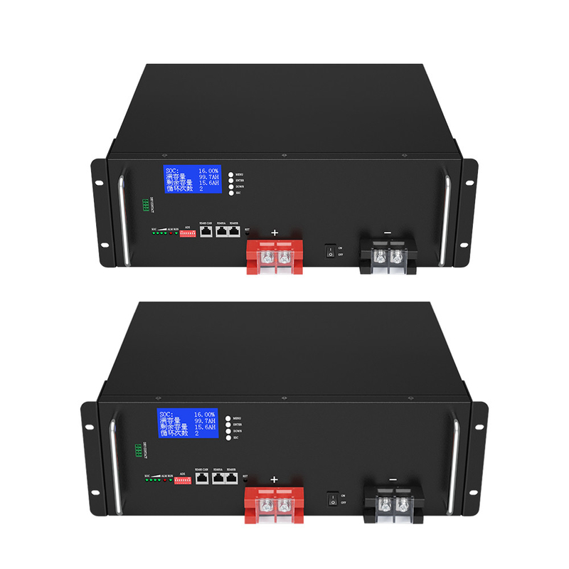 5000+ Cycles Solar Energy Storage Systems Lithium 48V 100Ah LiFePO4 Battery With 5 Years Warranty